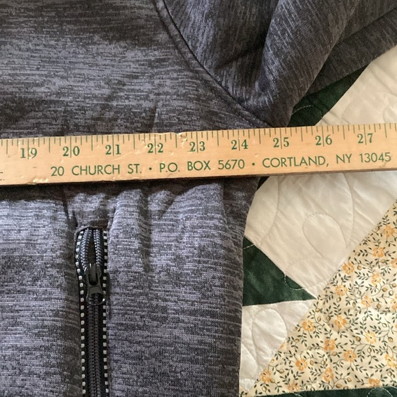 Speedrun Sherpa lined full zip hoodie charcoal gray large warm three season - Picture 6 of 7